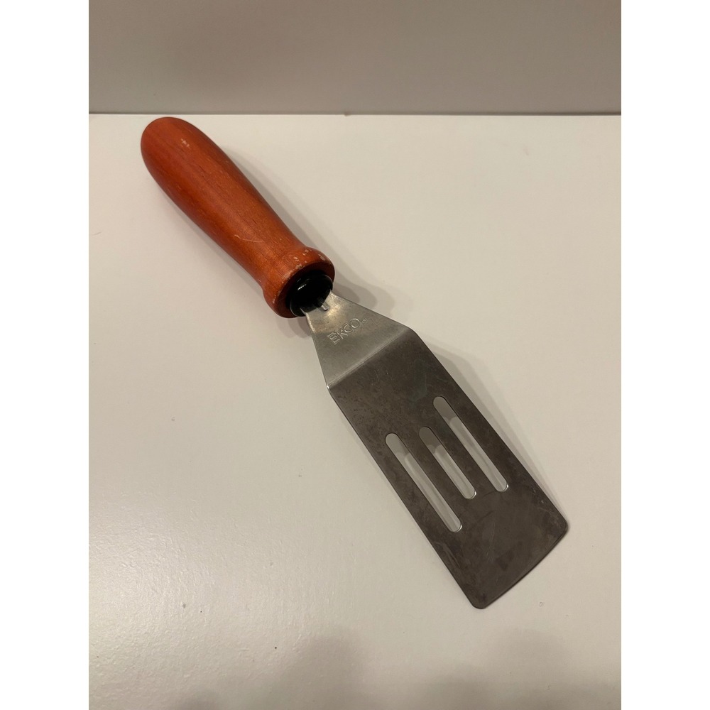 Ekco Spatula Slotted Metal Turner Wood Handle Grilling‎ Kitchen Utensil - Picture 3 of 5